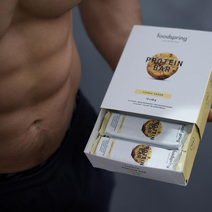 Actual product image Foodspring Protein Bar (Cookie Dough, 12 pcs., 720 g)