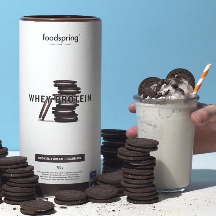 Actual product image Foodspring Whey protein (Cookies & Cream, 1 pcs., 750 g)