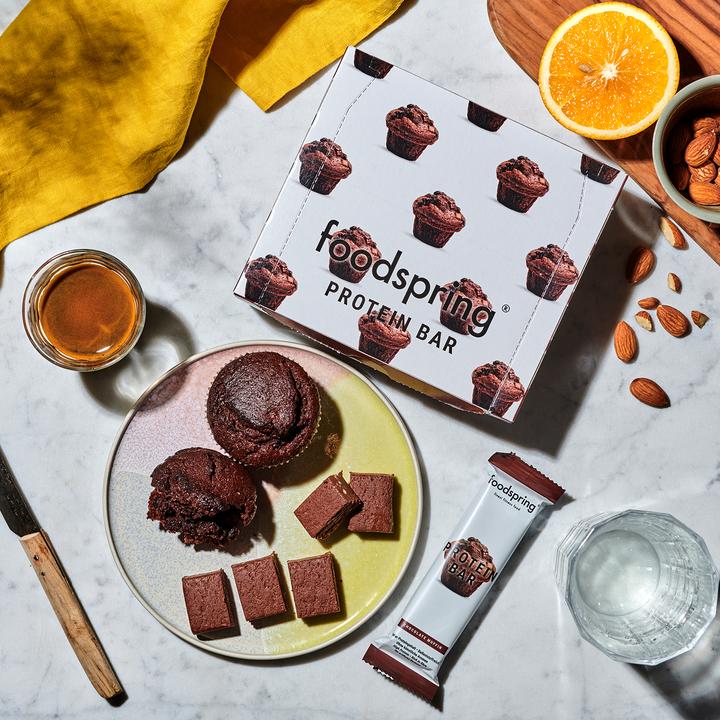Actual product image Foodspring Protein Bar (Chocolate muffin, 12 pcs., 720 g)