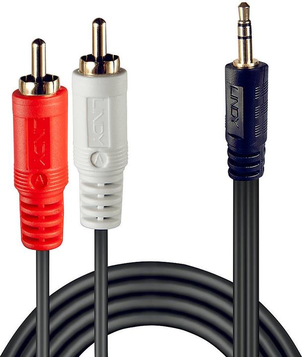 Immagine prodotto Lindy Martinetto - Cinch jack (1 m, Connettore da 3,5 mm (AUX), Cinch)