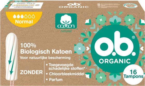 Actual product image o.b. Organic Normal Box (16 pcs) (16 x, Regular)