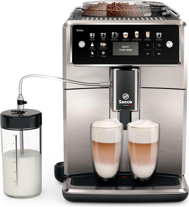 Actual product image Philips Saeco Xelsis SM7583/00 fully automatic coffee machine, 12 coffee specialities, LED display with...