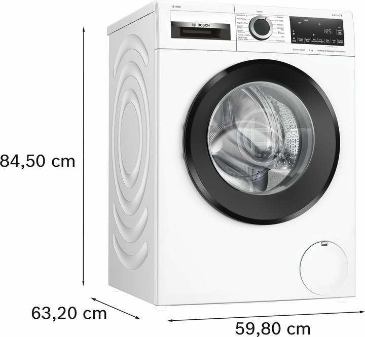 Immagine prodotto Bosch Hausgeräte Bosch WGG244F0II Lavatrice 9 Kg Classe A (9 kg, A sinistra)
