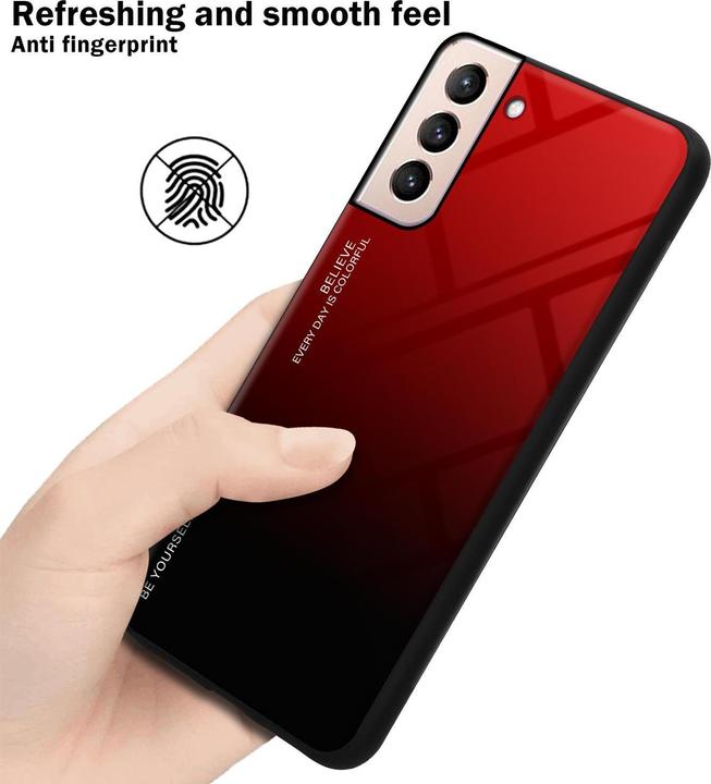 Produktbild Cadorabo TPU 2 Farben Glas Cover (Samsung Galaxy S21+)