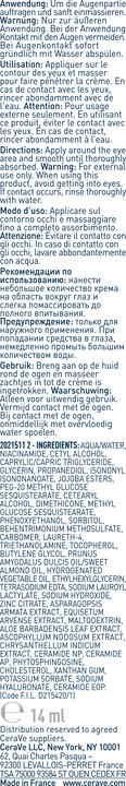 Productafbeelding CeraVe Regenererende oogcrème (Crème, 14 ml, Dag + Nacht)
