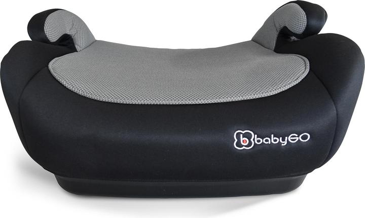 Produktbild BabyGo Booster Isize black melange (Kindersitzerhöhung, ECE R129/i-Size Norm)