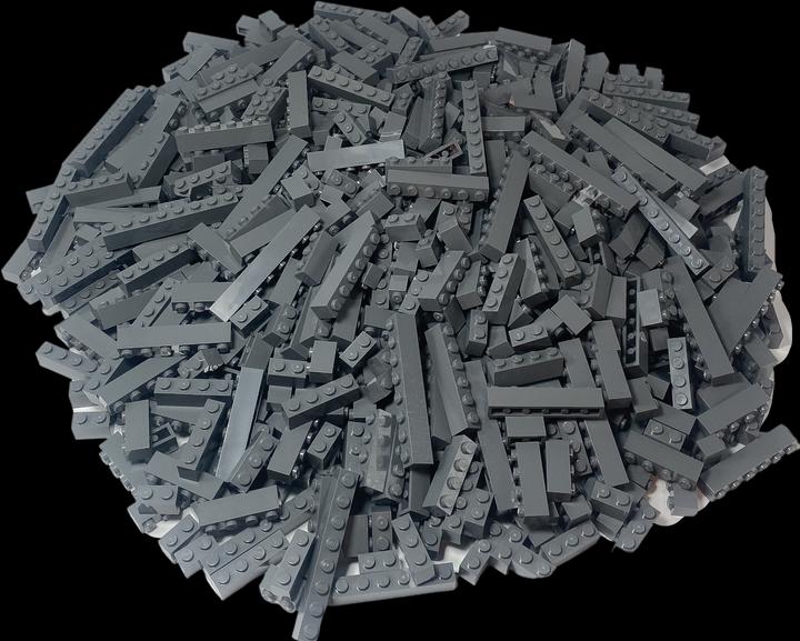 Immagine prodotto LEGO Pietre Grigio Scuro 1x1, 1x2, 1x3, 1x4 - NUOVO! Quantità 50x (LEGO Classic)