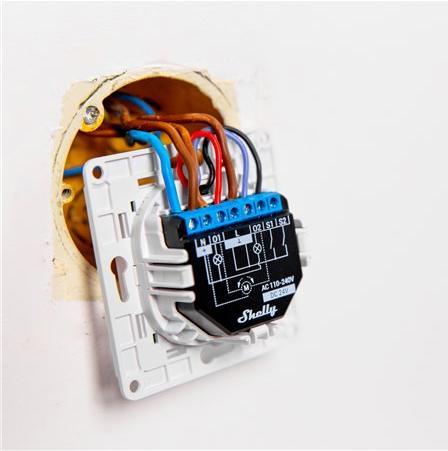 Productafbeelding Shelly WLAN schakelaar Actuator Plus 2PM WiFi-schakelaar (Schakelaandrijving)