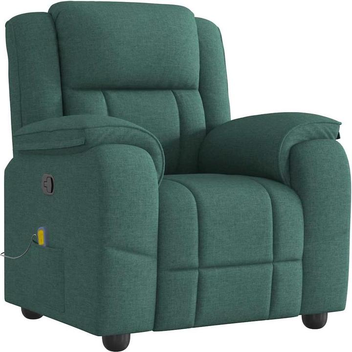 Image du produit VidaXL Fauteuil de massage Vert foncé Tissu Massage Fauteuil TV