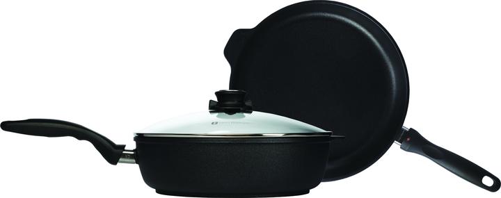 Actual product image Swiss Diamond 3-piece frying pan set CLASSIC XD Black (Frying pan, Aluminium)