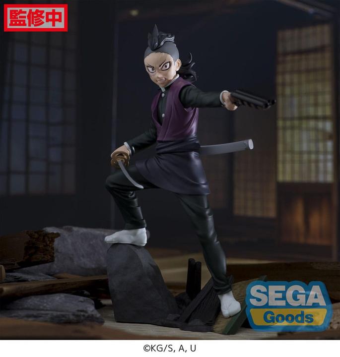 Actual product image Sega Demon Slayer: Kimetsu no Yaiba Xross Link Anime statuette PVC Genya Shinazugawa -Swordsmith Village