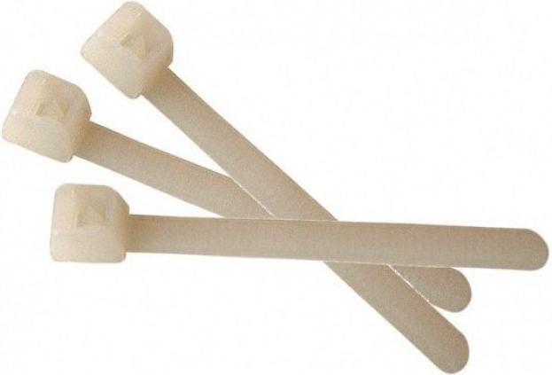 Produktbild Tecline Kabelbinder, 140 x 3,6 mm, naturfarben, VE 100 Stück Zum Bündeln und Befestigen von Kabeln (140 mm, 100 Stk.)