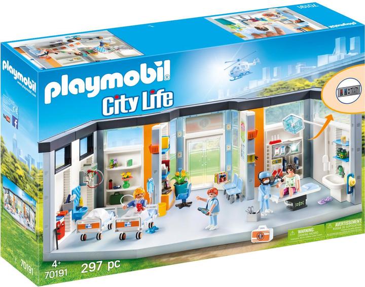 Playmobil Krankenhaus mit Einrichtung (70191, Playmobil City Life)