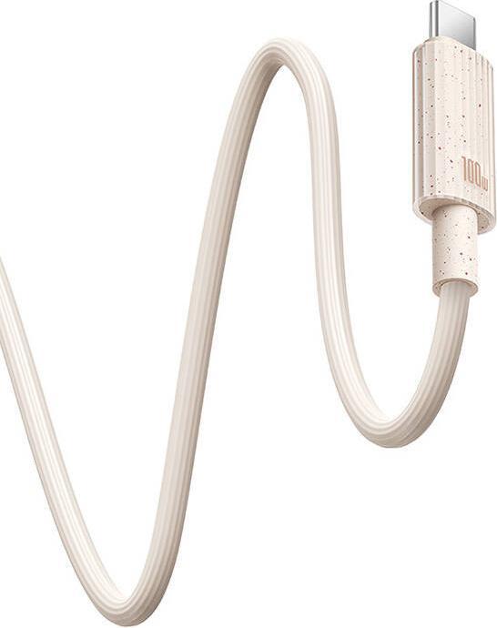 Actual product image Baseus Fast Charging cable USB-C to USB-C Habitat Series 2m 100W (pink) (2 m, USB 3.0, 100 W)