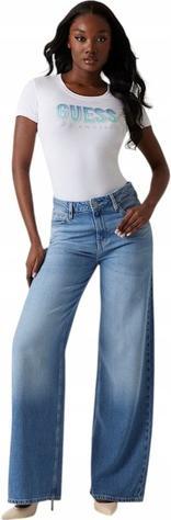 Produktbild Guess Damen T-Shirt Glitter Degrad Weiss (M)