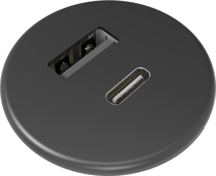 Image du produit Kondator Powerdot Micro - 1 chargeur USB-A &amp 1 chargeur USB-C 5V 3A, Svart