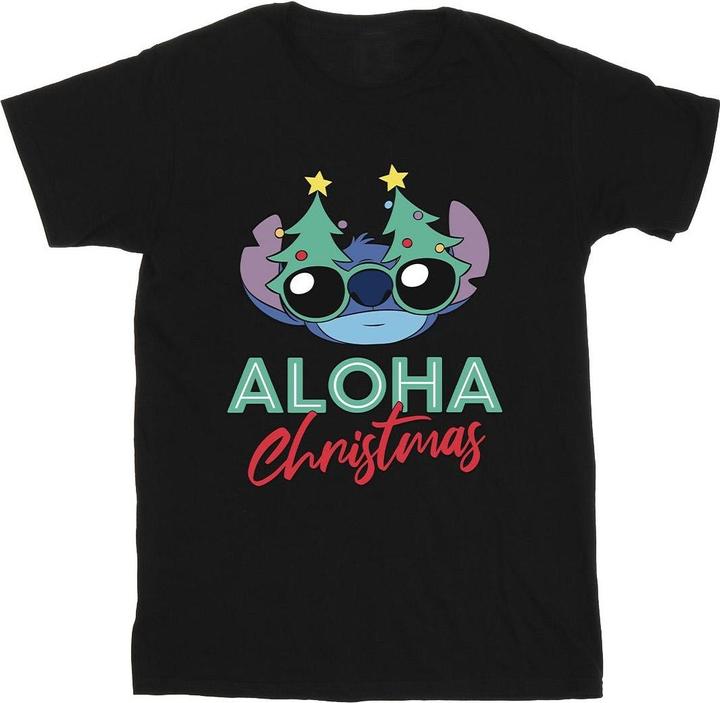 Disney Lilo And Stitch Christmas Tree Shades TShirt Mädchen