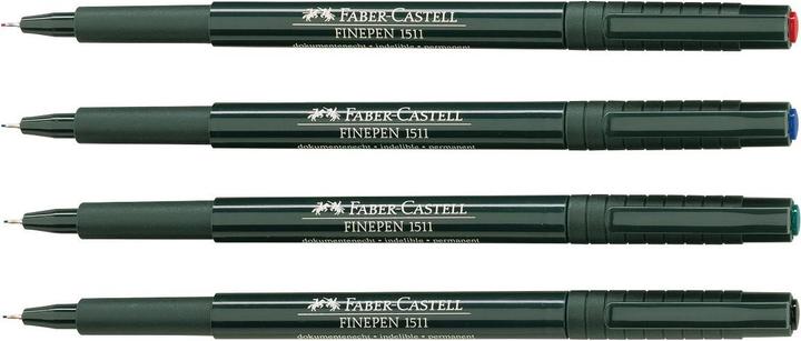 Produktbild CASTELL Finepen/Broadpen Document schwarz 0,4 (Schwarz, 10 x)
