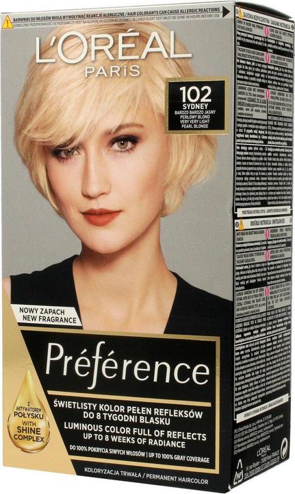 L'Oréal Paris L'Oreal Feria Preference Hair Dye 102 Iridescentiss (102 Iridescentiss)