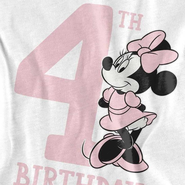 Immagine prodotto Disney Maglietta 4° Compleanno Topolina Bambini (140)