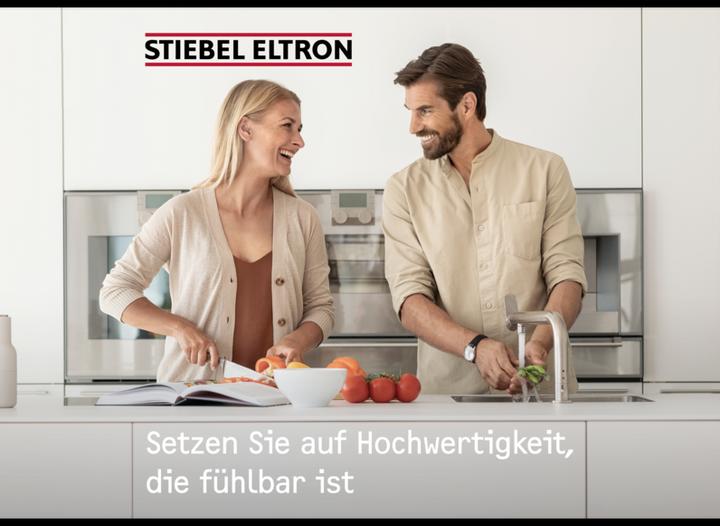 Actual product image Stiebel Eltron SNU 5 Plus, very compact, anti-drip, thermostop, under-sink boiler 5 l low pressure with plug, 2 kW