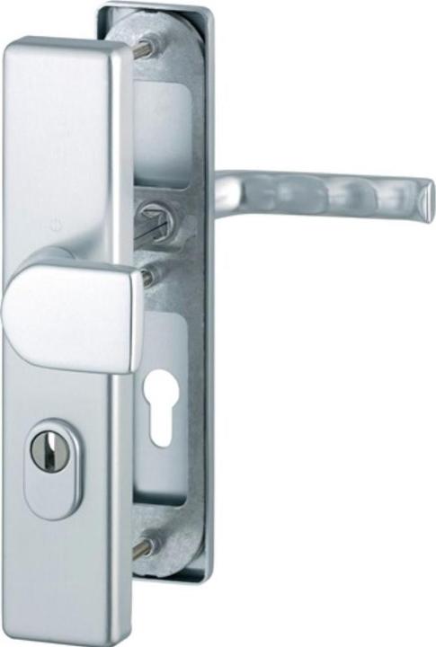Produktbild Hoppe Schutzgarnitur London 78G/2222ZA/2410/113 Aluminium F1 92 mm 66-71 mm (Türgriff)