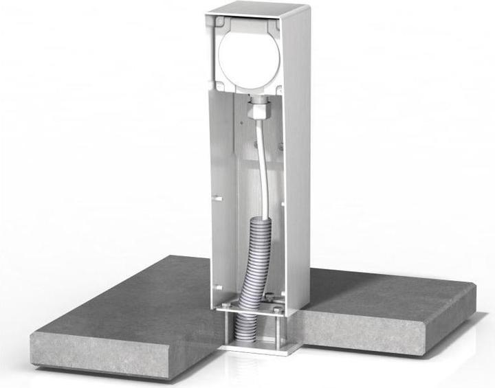 Actual product image LED Werkstatt Mounting plate for E-Socket socket column
