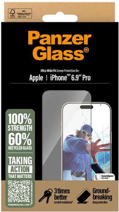 Immagine prodotto PanzerGlass Vestibilità ultra-ampia (1 Pezzo/i, Apple iPhone 16 Pro Max)