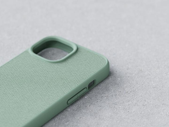 Produktbild Njord Hard-Cover Fabric MagSafe Case Turquoise (Apple iPhone 15, Apple iPhone 13, Apple iPhone 14)