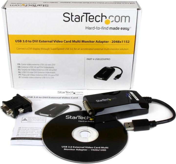 Actual product image StarTech USB 3 To Dvi Video Adapter (DVI, 7.80 cm)