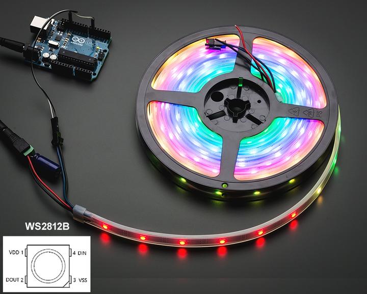 Actual product image OEM NeoPixel Digital RGB LED Weatherproof Strip