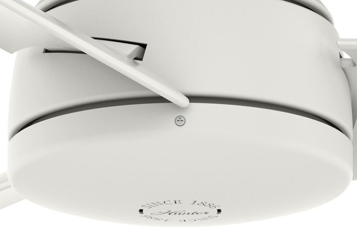 Produktbild Hunter Fans Outdoor Deckenventilator Trimaran Weiss mit Wandschalter (41.30 dB)