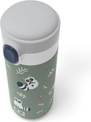 Image du produit Monbento Kids Insulated Bottle MB Pop Raccoon - 12 Oz - Leakproof - Hot/Cold Up to 12 Hours - Smal (0.50 l)