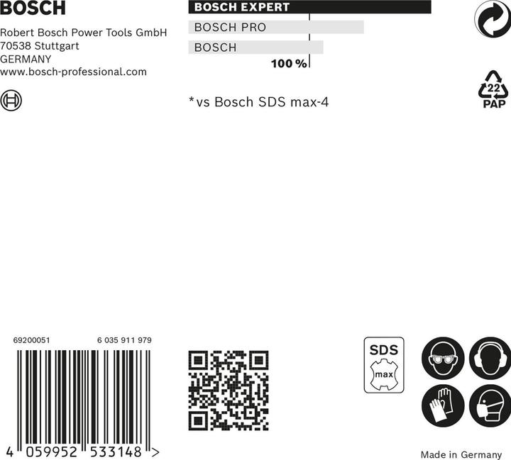 Image du produit Bosch Professional Zubehör Foret marteau EXPERT SDS max-8X, 25 x 200 x 320 mm (25 millimètres)
