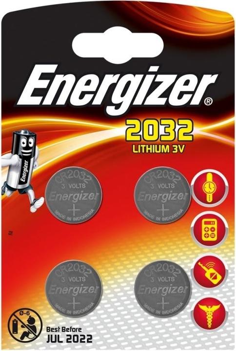 Actual product image Energizer Lithium (4 pcs., CR2032, 235 mAh)