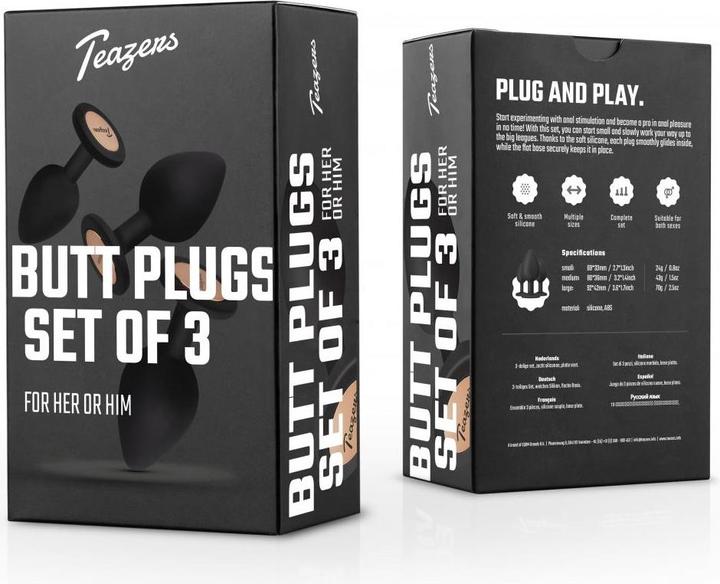 Actual product image Teazers Analplugset