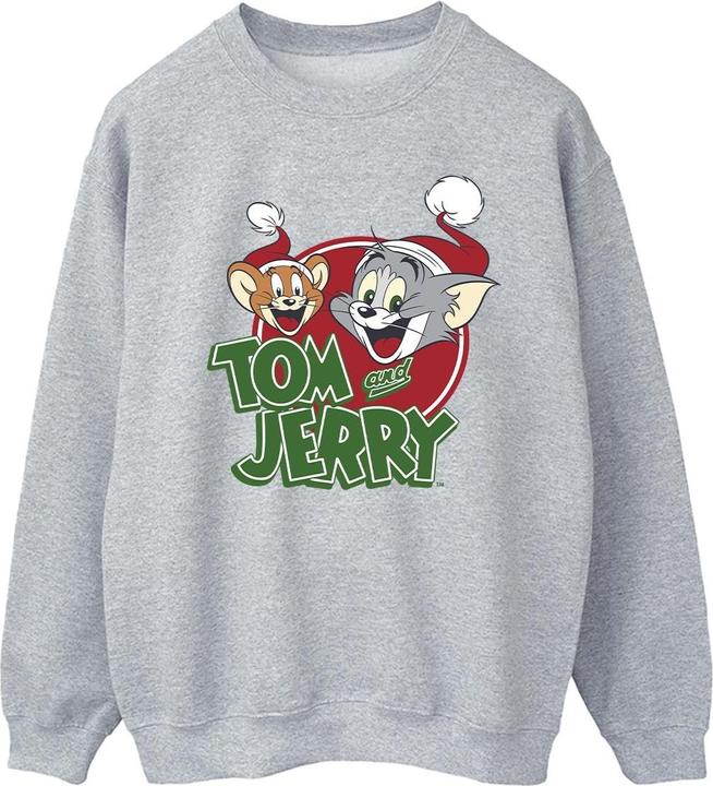Tom & Jerry Christmas Hat Logo Sweatshirt