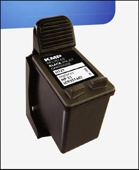 Produktbild KMP H129 Tintenpatrone kompatibel mit HP C 9351 AE (BK)