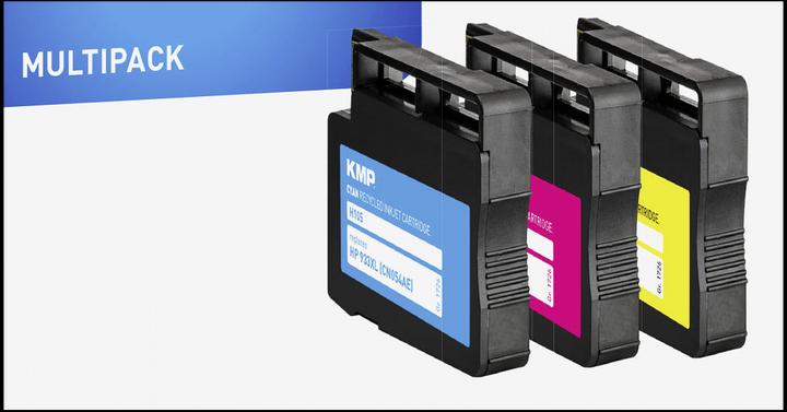 Actual product image KMP 105V Value pack C/M/Y comp. with HP 933 XL (M, C, Y)