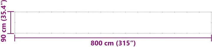 Produktbild VidaXL Balkon-Sichtschutz Oxford-Gewebe Rot (800 cm)