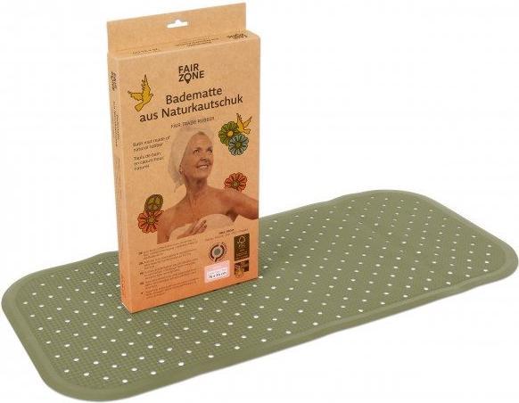Produktbild Fair Zone Badematte 76x34cm olive (76 x 34 cm)