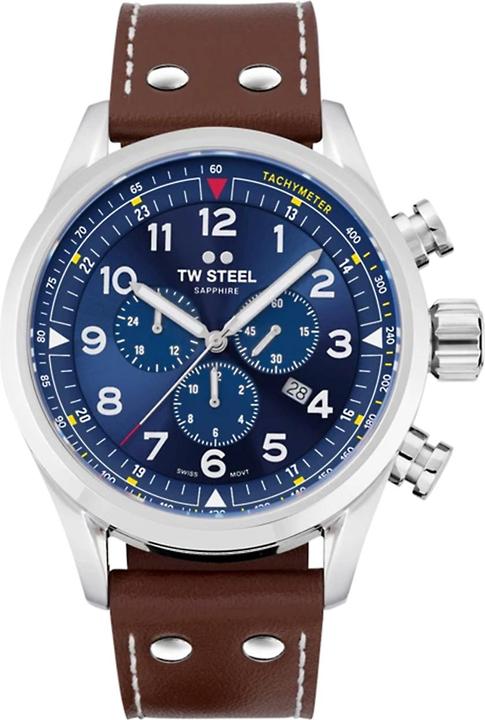 Immagine prodotto TW-Steel Acciaio SVS201 Volante Swiss Chronograaf 48mm (Cronografo, 48 mm)