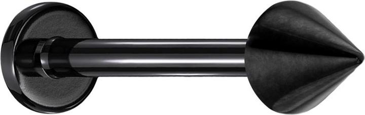 Actual product image Star Piercing Micro labret black with cone (without brass, Titanium G23)