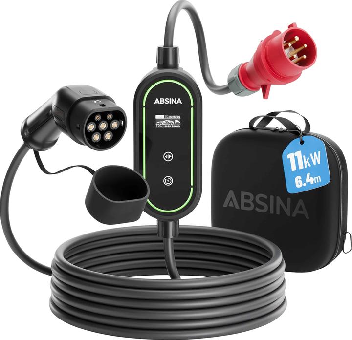 Produktbild Absina Typ 2 Ladekabel CEE (11 kW, 16 A, 6.40 m)