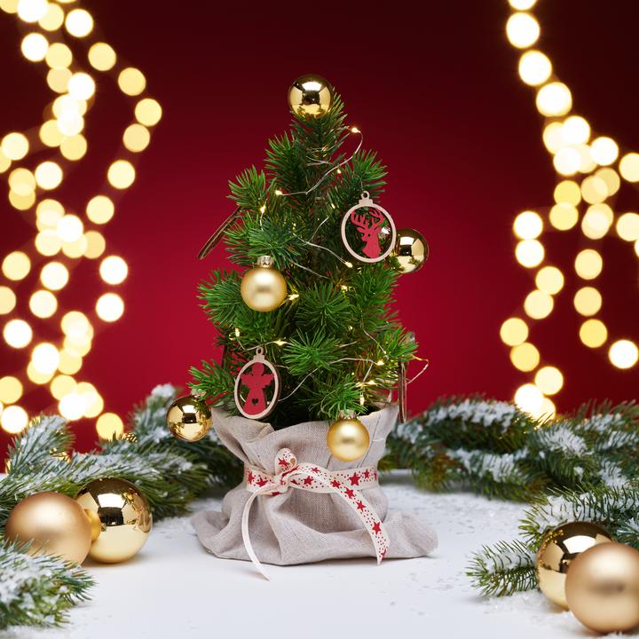 Produktbild VBS Weihnachtskugeln "Mini" aus Kunststoff, Ø 3 cm (12 -teilig)