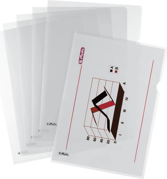 Actual product image Herlitz 10 transparent grained file cover DIN A4 (A4, 1 x)