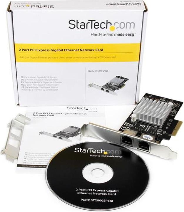 Image du produit StarTech 2 Port PCIe Gigabit Network Card (PCI Express 2.1 x4)