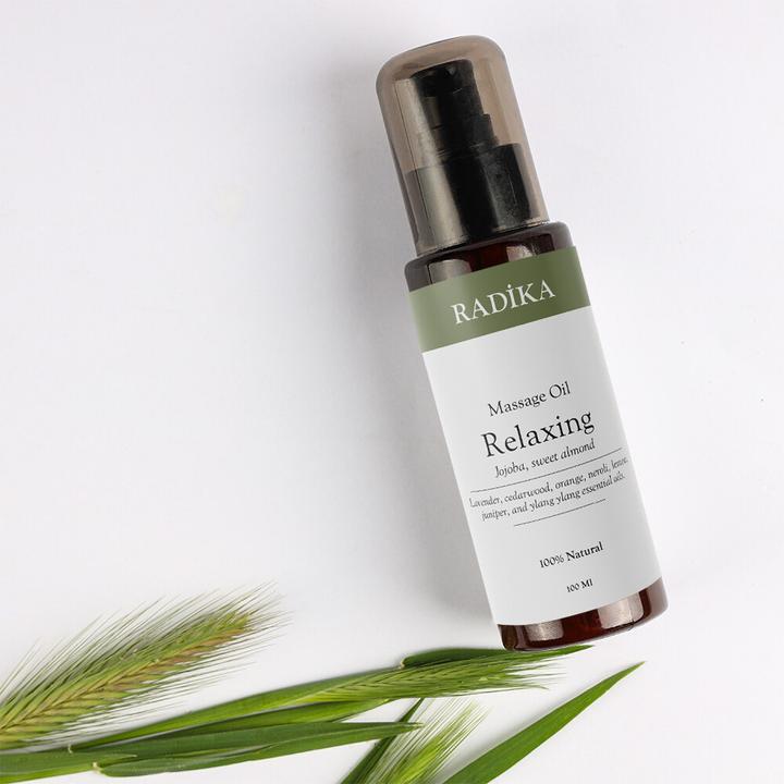 Produktbild Radika Massageöl, Entspannendes Massage-Öl, 100% Rein, BIO, natürlich, 100 ml (100 ml)