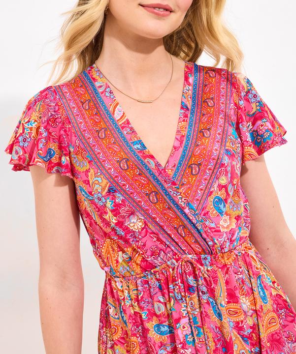 Actual product image Joe Browns Paisley Print V-Neck Maxi Dress (12XL)