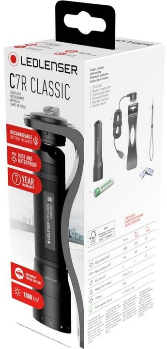 Actual product image Ledlenser C7R (16.60 cm, 1000 lm)